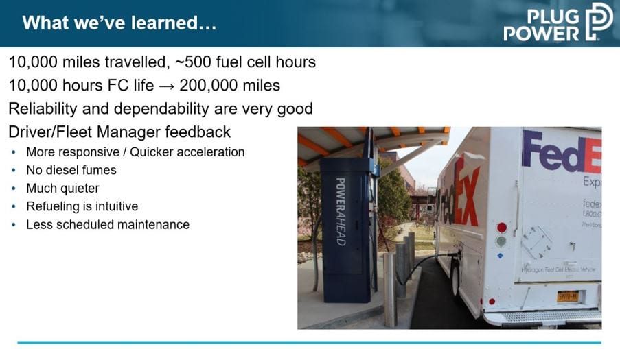 FedEx fuel cell delivery van lessons learned