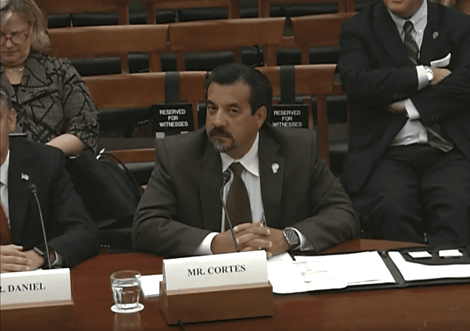 Tim Cortes testifies before Congress
