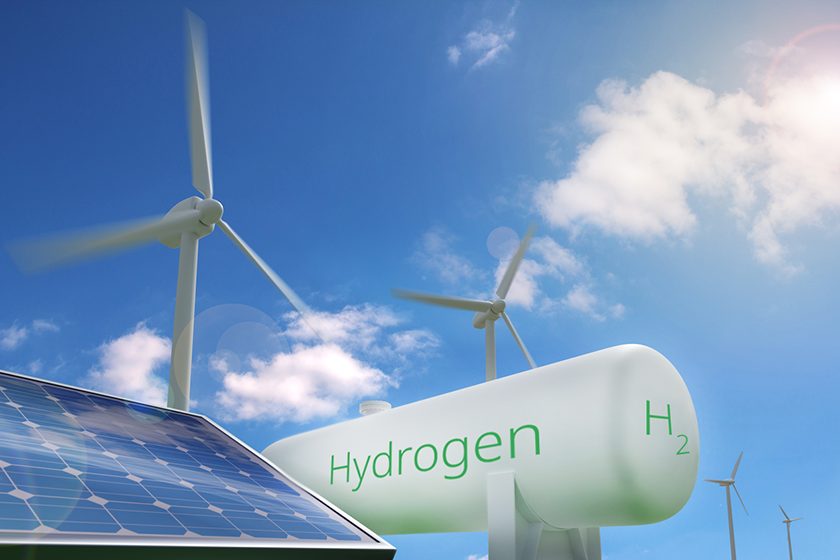 Renewable energy makes green hydrogen 