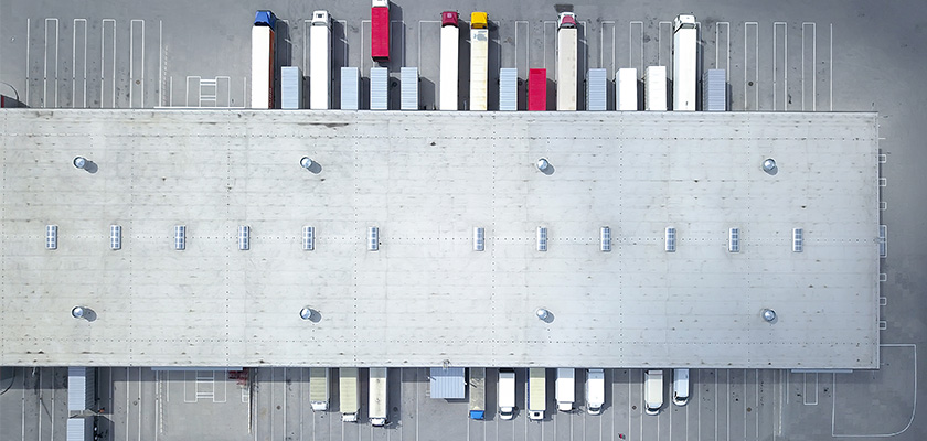 Material handling warehouse