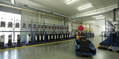 Battery charging room