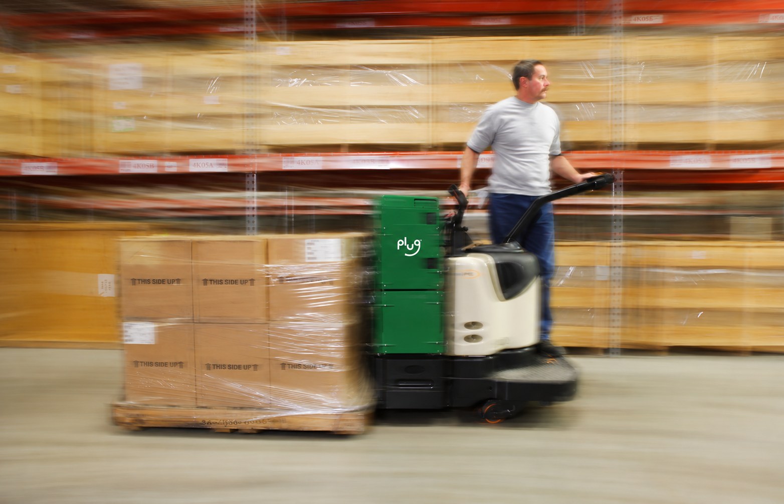 GenDrive fuel cell powering material handling in a warehouse