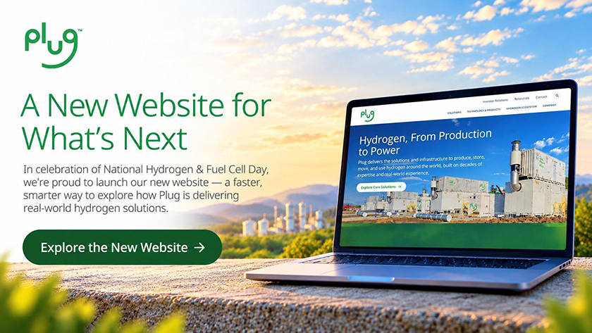 introducing new plug power website